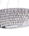 Kryształowa Lampa Sufitowa Owalna LED APP775-1CP