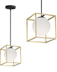 Lampa Wisząca APP1165-1CP GOLD WHITE