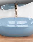 Umywalka nablatowa Rea LISA L.BLUE SHINY 4