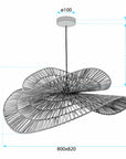 Lampa sufitowa wisząca boho APP1738-1CP 80CM 12