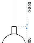 Lampa Wisząca Szklana Kula Mleczna APP666-1CP Złota