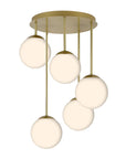 Lampa Sufitowa Wisząca APP1818-5CPR Gold 1
