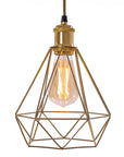 LAMPA WISZĄCA DIAMENT 392197 Jasno Złota