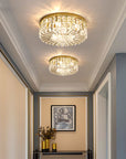 Lampa Kryształowa Plafon APP1729-8C 60 Cm Złota 14