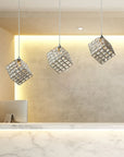 LAMPA WISZĄCA GLAMOUR KOSTKA APP721-1CP CHROM