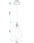 Lampa Wisząca Led G017-cp Złota 8