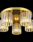 Lampa Sufitowa Kryształowa Ebt024-5c Złota 3