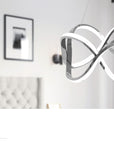 Lampa sufitowa nowoczesna LED + PILOT APP801-CP Twist Chrome 8