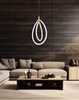 Lampa Wisząca Led G017-cp Złota 9