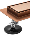 Odpływ Liniowy Rea Neox Brush Copper 50 5
