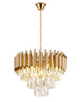 Lampa Wisząca z Kryształami 312359 ZŁOTA
