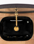 Umywalka nablatowa Rea Belinda Black/Gold Edge