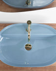 Umywalka REA Aura 61 L.Blue Shiny 4