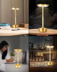 Lampka nocna APP1372-T Złota szczotkowana