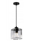 Lampa Sufitowa Kryształ APP511-1CP Czarna