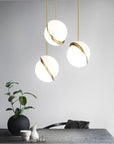 Lampa Sufitowa Wisząca Akrylowa Kula APP481-1CP Biała