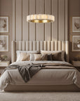 LAMPA SUFITOWA WISZĄCA LED APP1801-CP Brush Gold 4