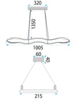 Lampa Sufitowa Wisząca Led Lhj026-cp Czarna 5