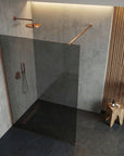 Kabina prysznicowa Walk-In Rea Flexi Grey / Brush Copper 110 4