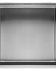 PÓŁKA WNĘKOWA ŁAZIENKOWA 30x30 stal szczotkowana