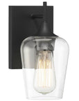 LAMPA ŚCIENNA KINKIET APP1233-1W Czarna