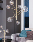 Lampa Wisząca Szklane Kule 6 szt APP919-6CP Złota