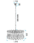 Lampa Sufitowa Wisząca App1718-cp Złota 6