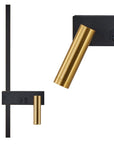LAMPA ŚCIENNA KINKIET APP1439-W BLACK GOLD