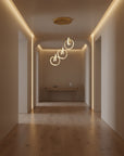 Lampa Sufitowa Wisząca Led Lhj093-3cp Złota 5