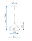 Lampa Wisząca APP1005-1CP 6