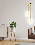 LAMPA ŚCIENNA KINKIET APP1148-2W złota