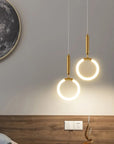 Lampa Wisząca Led Lhj058-cp1 Złota Szczotkowana 4