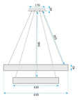 Lampa Wisząca Led G046-2cp Chrome 6