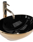 Umywalka nablatowa Rea Sofia in Black Gold