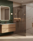 Kabina prysznicowa Walk-In Rea Flexi Brown / Brush Copper 90 3