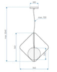 Lampa Wisząca APP1017-1CP 5