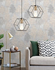 Lampa Wisząca APP1131-1CP Czarno złota 4