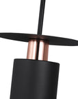 Lampa Wisząca APP1145-1CP Czarna Różowe Złoto 3