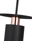 Lampa Wisząca APP1145-1CP Czarna Różowe Złoto