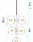 Lampa Wisząca APP1163-6CP