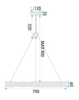Lampa Wisząca Led App1549-cp + Pilot 6