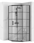 Kabina Rea HEX Black 80x80 Prysznicowa