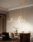Lampa Wisząca Led Lhj022-cp 120 Cm Złota 12