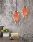 Lampa Sufitowa Wisząca Diament APP450-1CP Koralowa