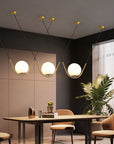 Lampa Wisząca Szklana Kula APP689-1CP Złota