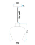 Lampa sufitowa boho APP1591-1CP 3