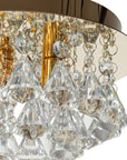 LAMPA KRYSZTAŁOWA PLAFON APP1038-3CP Złota