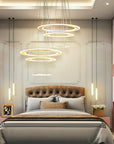 Lampa Sufitowa Wisząca Led G041-3cp Szczotkowane Złoto 2