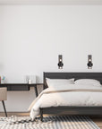 LAMPA ŚCIENNA KINKIET APP1208-2W Czarna