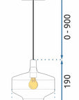 Lampa Wisząca APP1123-1CP Różowa 7